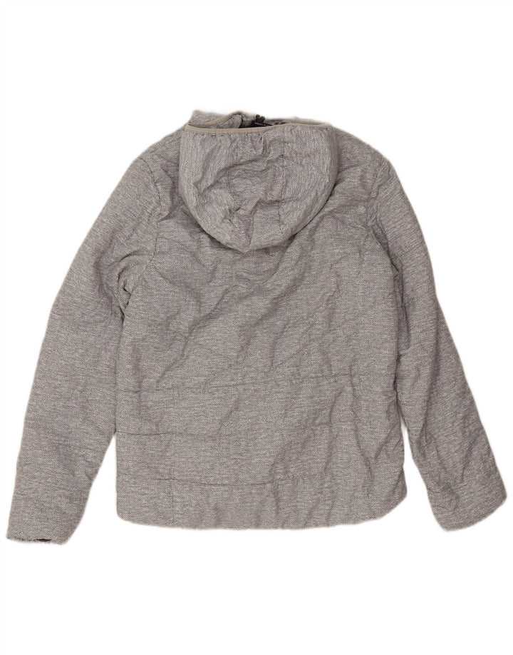 Giacca Sherpa con cappuccio da donna New Balance UK 14 Grigio medio a spina di pesce
