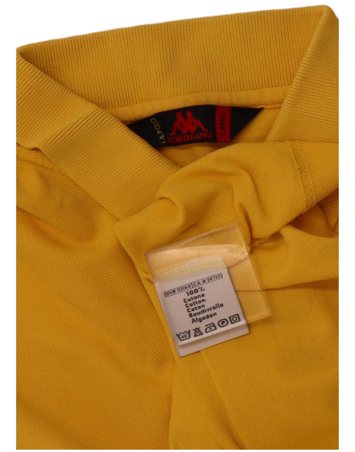 Polo Uomo KAPPA Large in Cotone Giallo