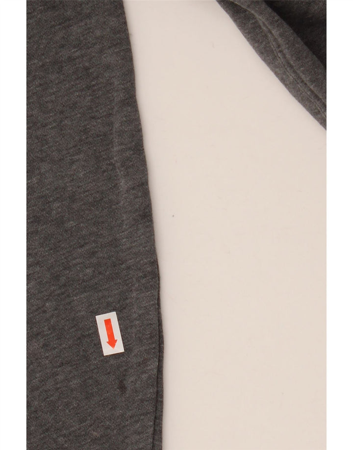 Felpa con cappuccio grafica Nike da uomo, grande, cotone chiazzato grigio