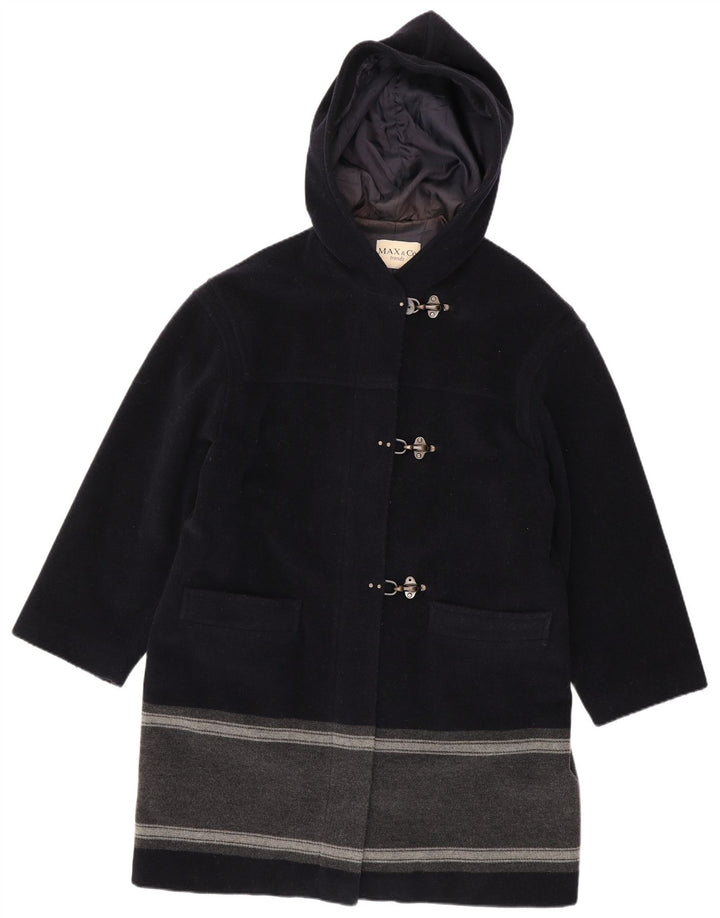 Montgomery con cappuccio da donna Max & Co. UK 14 Large Blu Navy Colorblock