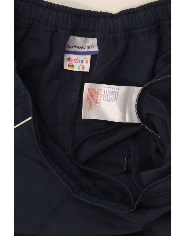 Pantaloni da tuta Reebok da donna Capri UK 18 XL blu navy poliestere