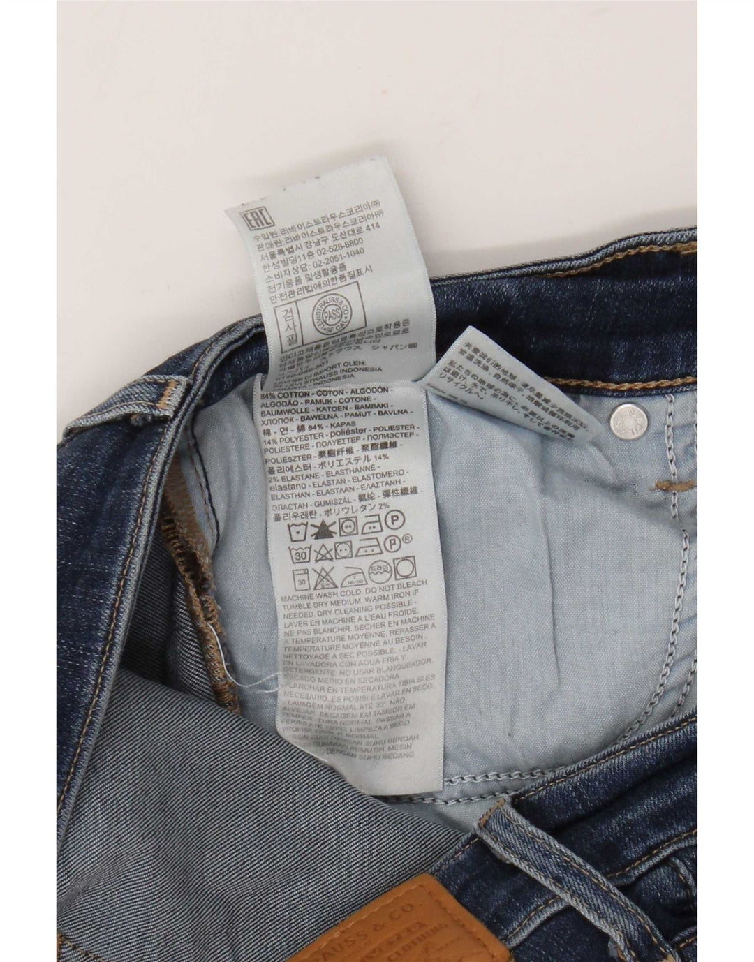 Jeans Levi's da donna 712 slim W28 L30 cotone blu navy
