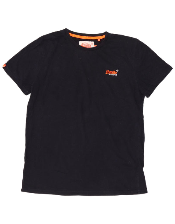 T-shirt da uomo SUPERDRY Top 2XL cotone nero