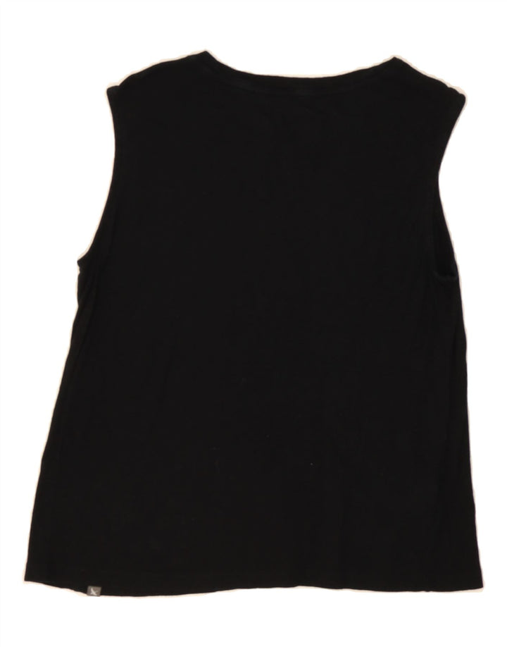 EDDIE BAUER Womens Vest Top UK 10 Small Black Cotton Vintage Eddie Bauer and Second-Hand Eddie Bauer from Messina Hembry 