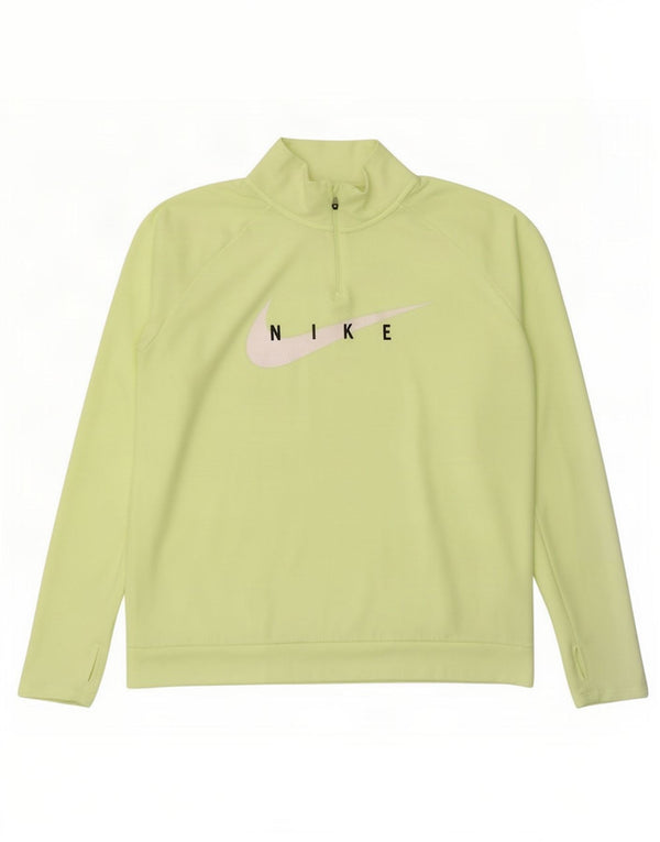 Maglia Nike da uomo a manica lunga grande verde poliestere