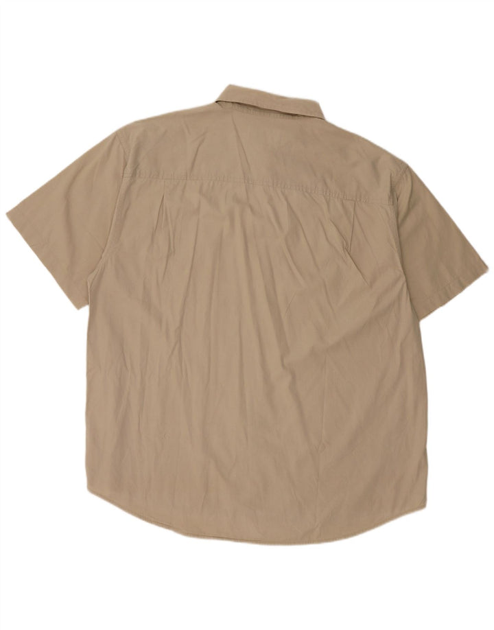 Camicia a maniche corte da uomo WRANGLER 2XL cotone beige