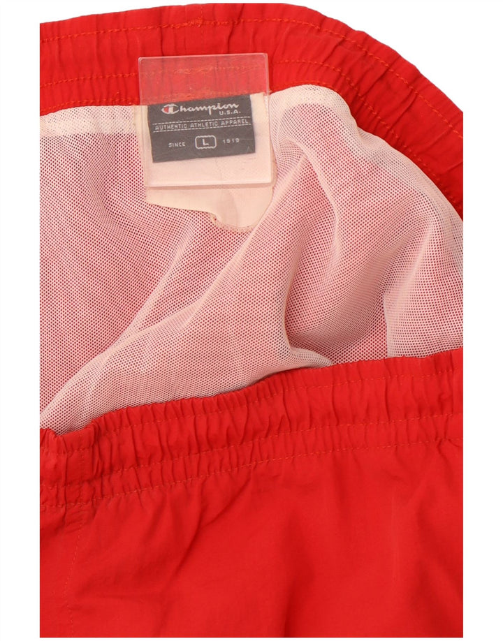 CHAMPION Pantaloncini da bagno da uomo grandi color rosso