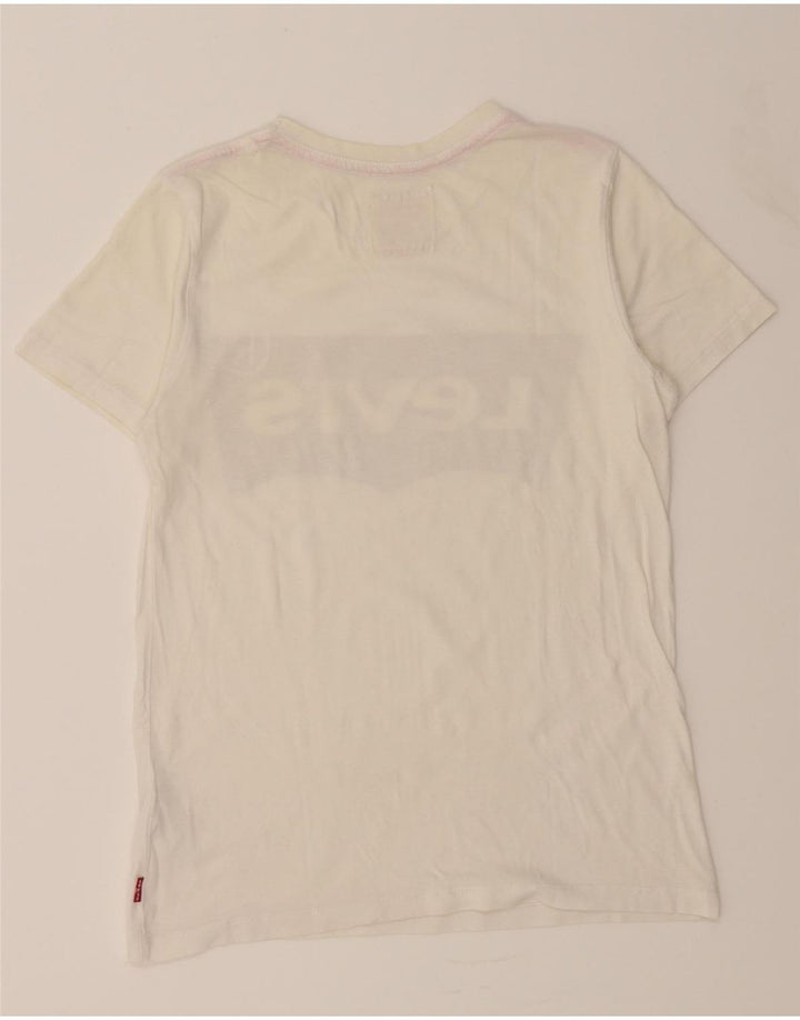 LEVI'S Boys Graphic T-Shirt Top 13-14 Years White Cotton Vintage Levi's and Second-Hand Levi's from Messina Hembry 