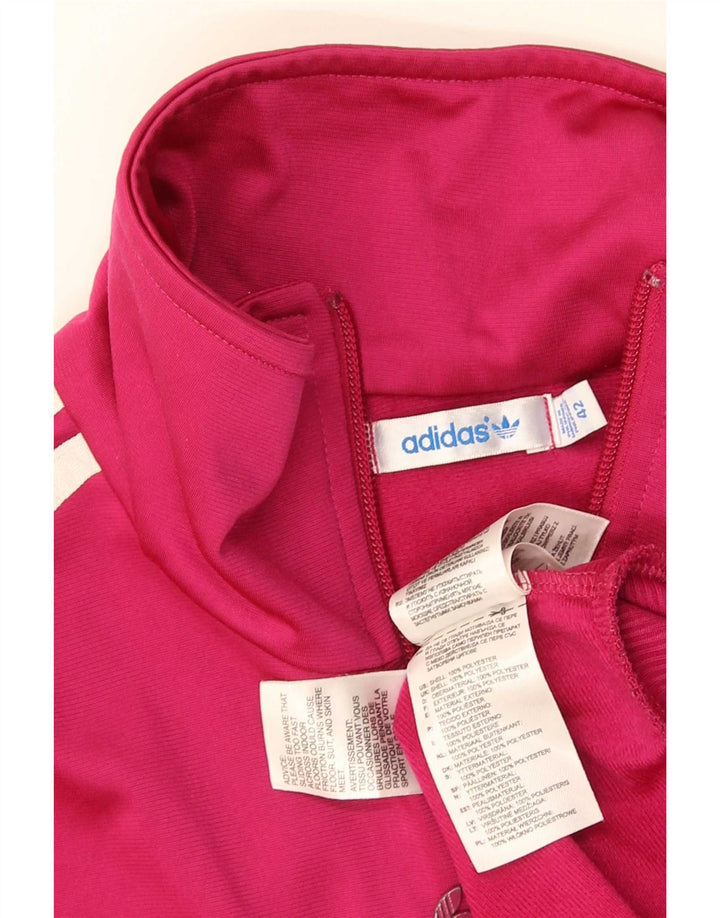 Giacca da ginnastica grafica da donna Adidas EU 42 poliestere rosa medio
