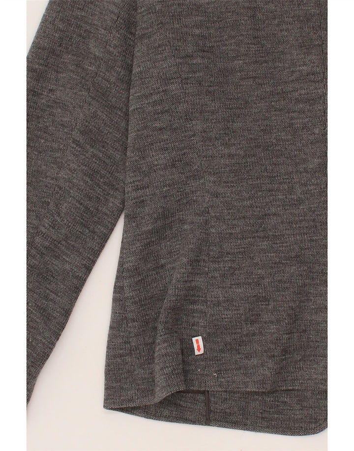 ESCADA Womens 5 Button Blazer Jacket IT 42 Medium Grey Lambswool Vintage Escada and Second-Hand Escada from Messina Hembry 