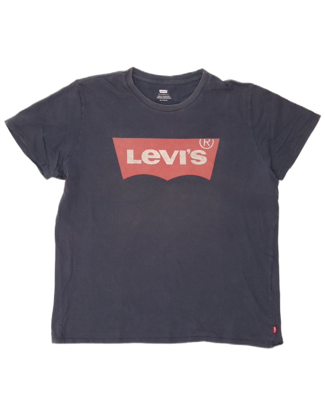 T-shirt grafica da uomo Levi's Top XL in cotone blu navy