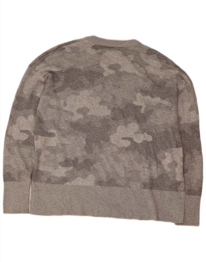 Maglione maglione girocollo Petite da donna Eddie Bauer UK 14 Grigio medio