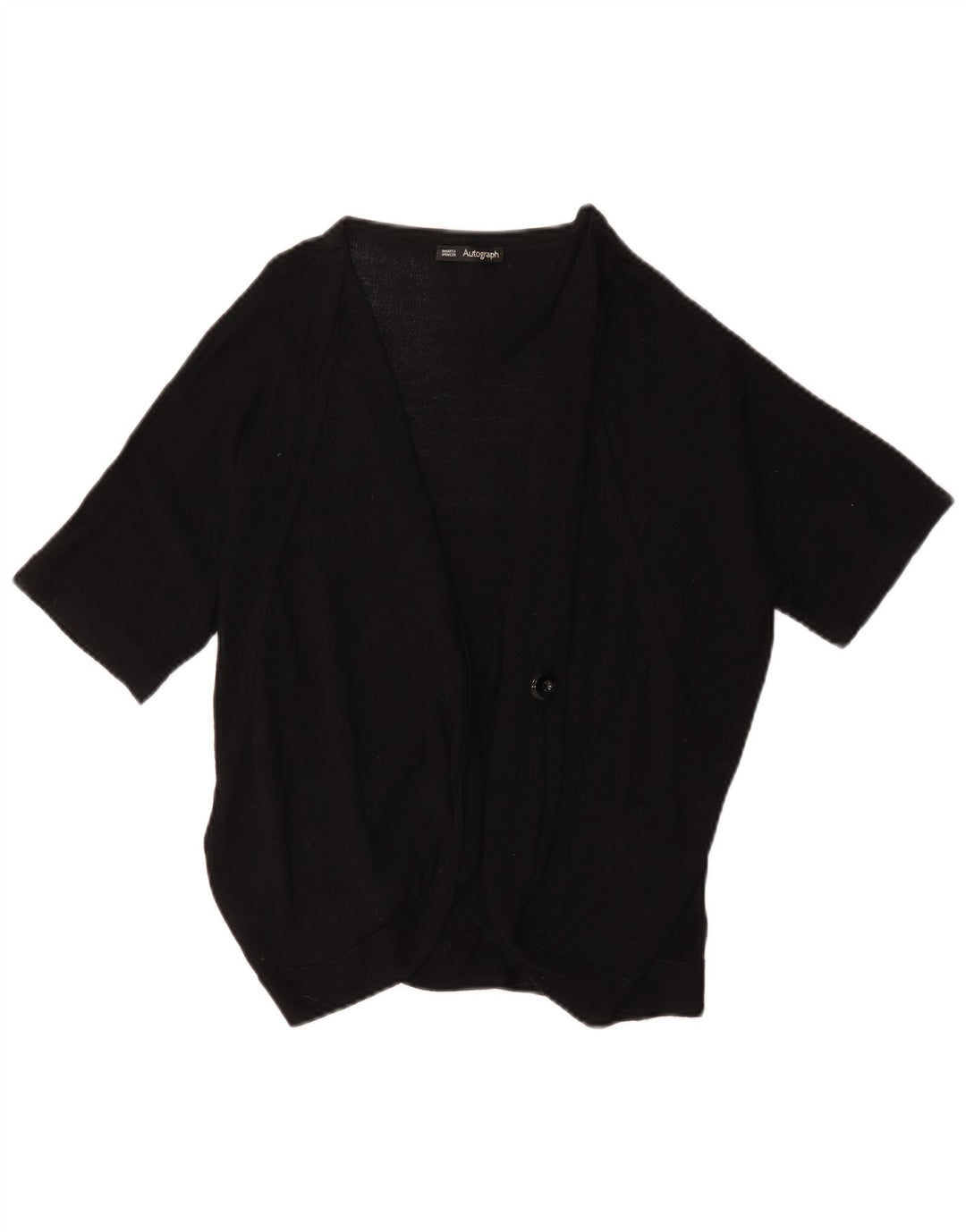 Maglione cardigan autografo da donna Marks & Spencer UK 16 grande nero