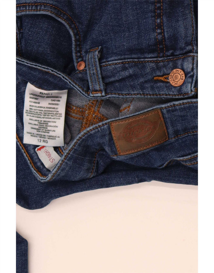 Jeans dritti da donna Dickies US 12 Large W30 L30 cotone blu