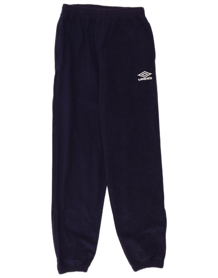 UMBRO Pantaloni da tuta da uomo in velluto da jogging medio blu navy