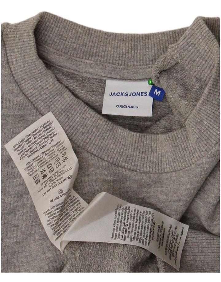Jack & Jones Felpa da uomo Maglione in cotone chiazzato grigio medio