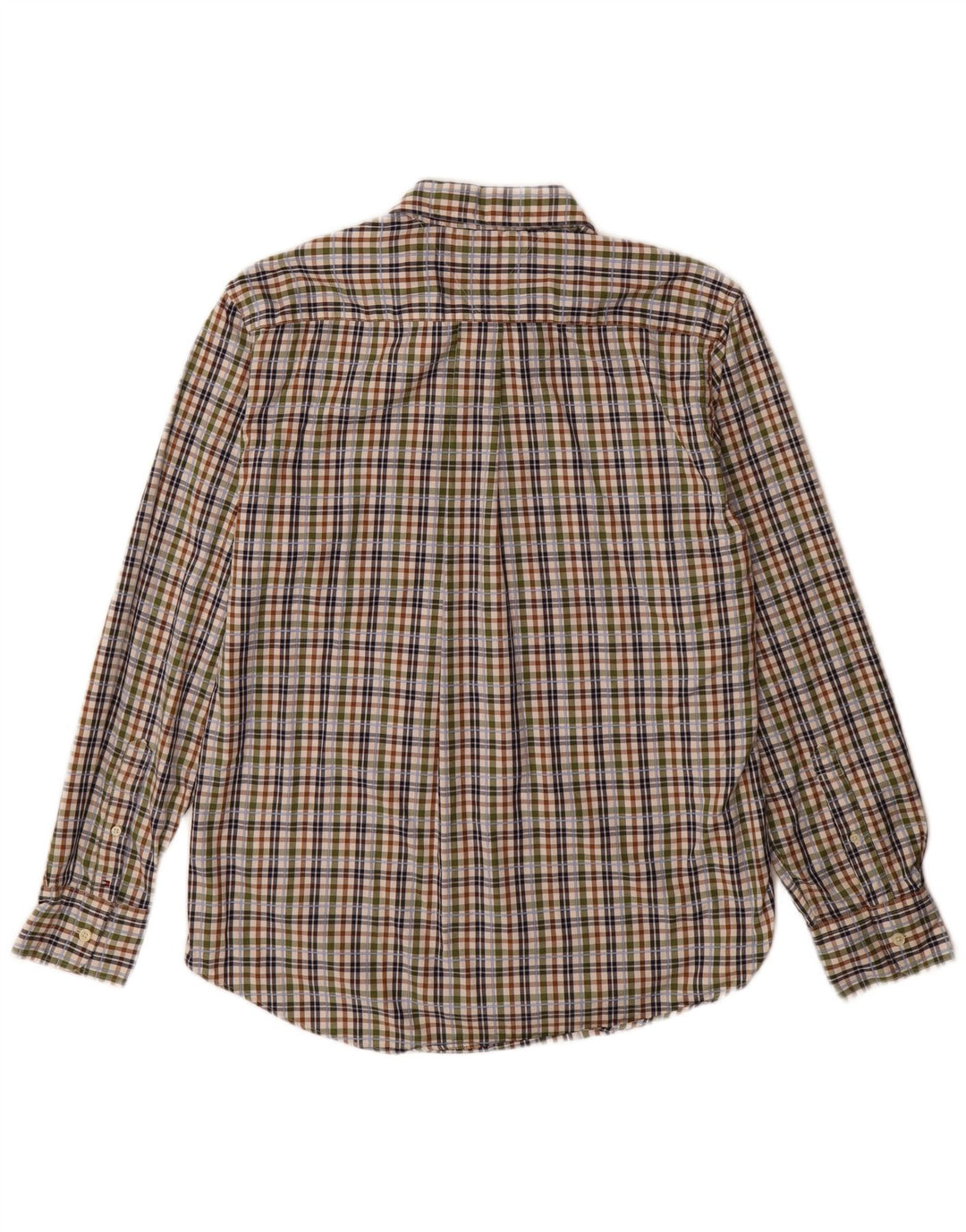Tommy Hilfiger Camicia da uomo slim fit in flanella a quadri multicolori grandi