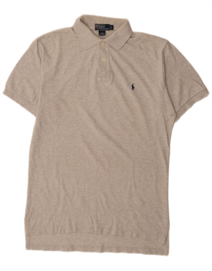 Polo Ralph Lauren da uomo in cotone grigio medio