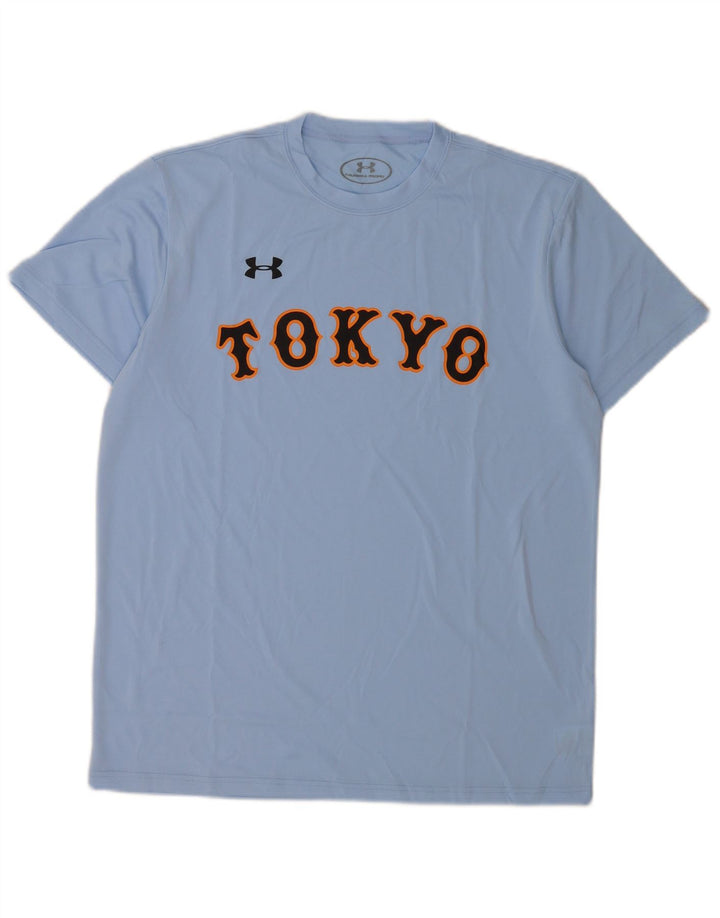 T-shirt grafica da uomo Under Armour grande blu