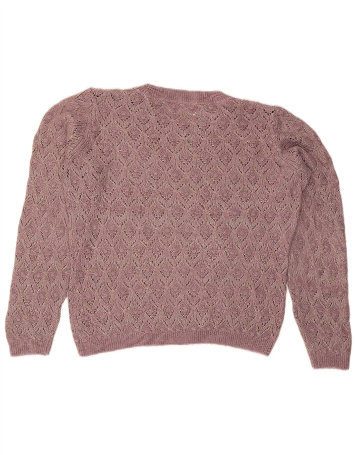 Maglione maglione con scollo a barca da donna Fat Face UK 12 Viola medio