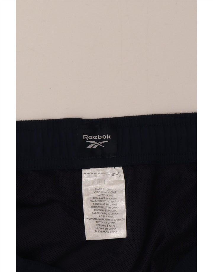 Pantaloncini da bagno Reebok da donna con grafica UK 16 Large blu navy in poliestere