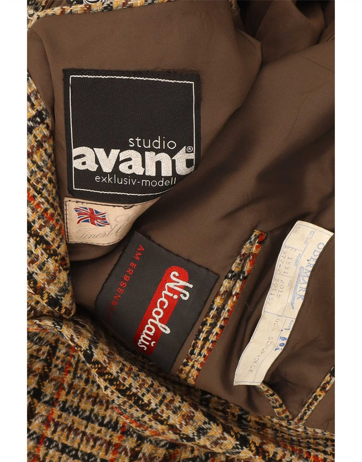 Giacca blazer da uomo a 2 bottoni Avant IT 54 2XL lana a quadri marrone