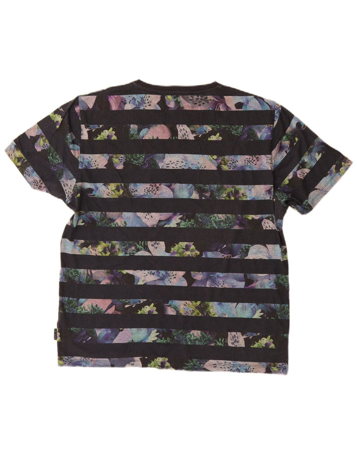 T-shirt da uomo Ted Baker taglia 4 grande a righe blu navy