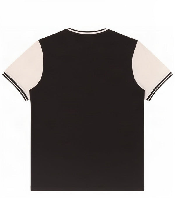 T-shirt da uomo Lyle & Scott Top in cotone color block medio nero