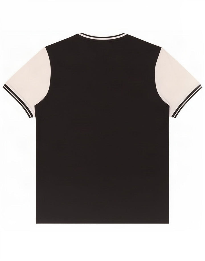 T-shirt da uomo Lyle & Scott Top in cotone color block medio nero