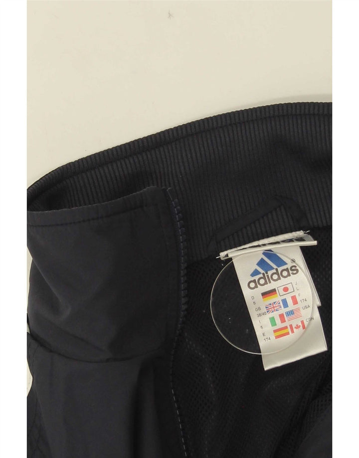 Giacca da tuta da uomo Adidas UK 38/40 Medium Blu Navy Poliestere
