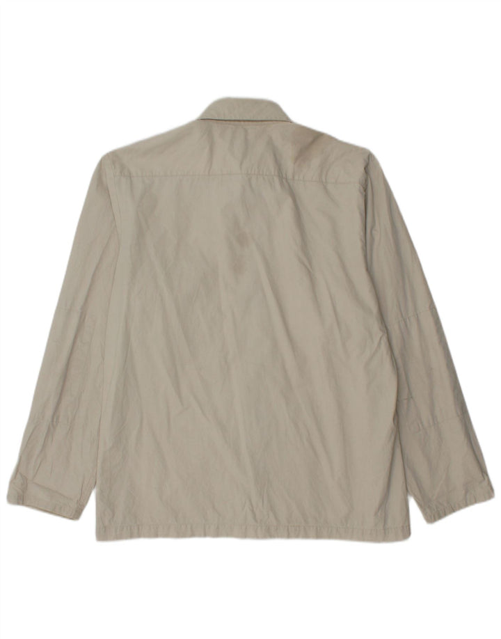 Camicia da uomo Calvin Klein grande in cotone beige
