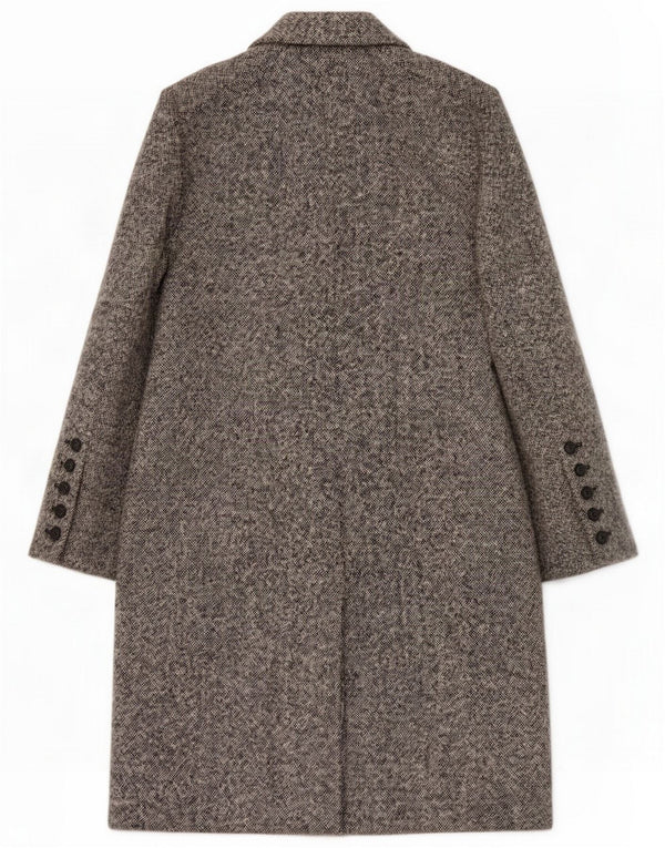 Principles Cappotto da donna UK 12 Lana screziata grigio medio