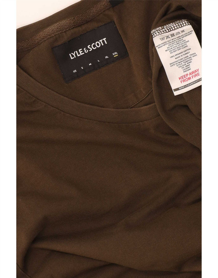 T-shirt da uomo Lyle & Scott Top 2XL cotone kaki