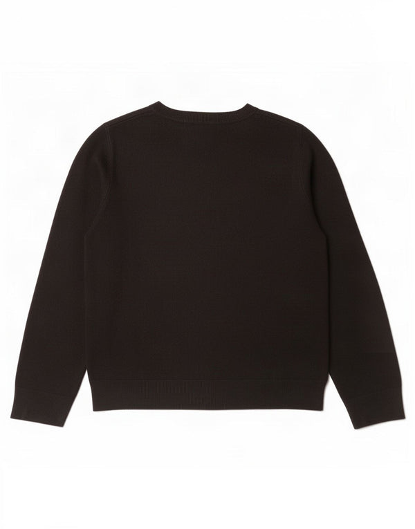 Maglione maglione girocollo da donna Marks & Spencer UK 16 grande acrilico nero