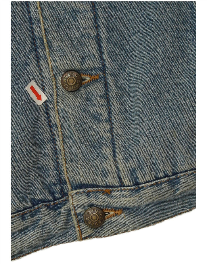 Giacca in denim Sherpa da uomo Carrera UK 38 Poliestere blu medio