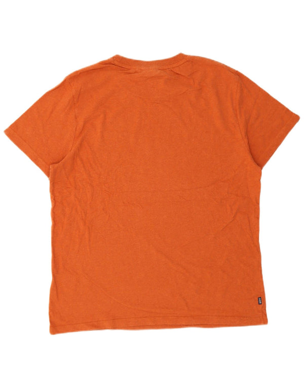 T-shirt da uomo Superdry Top XL in cotone arancione
