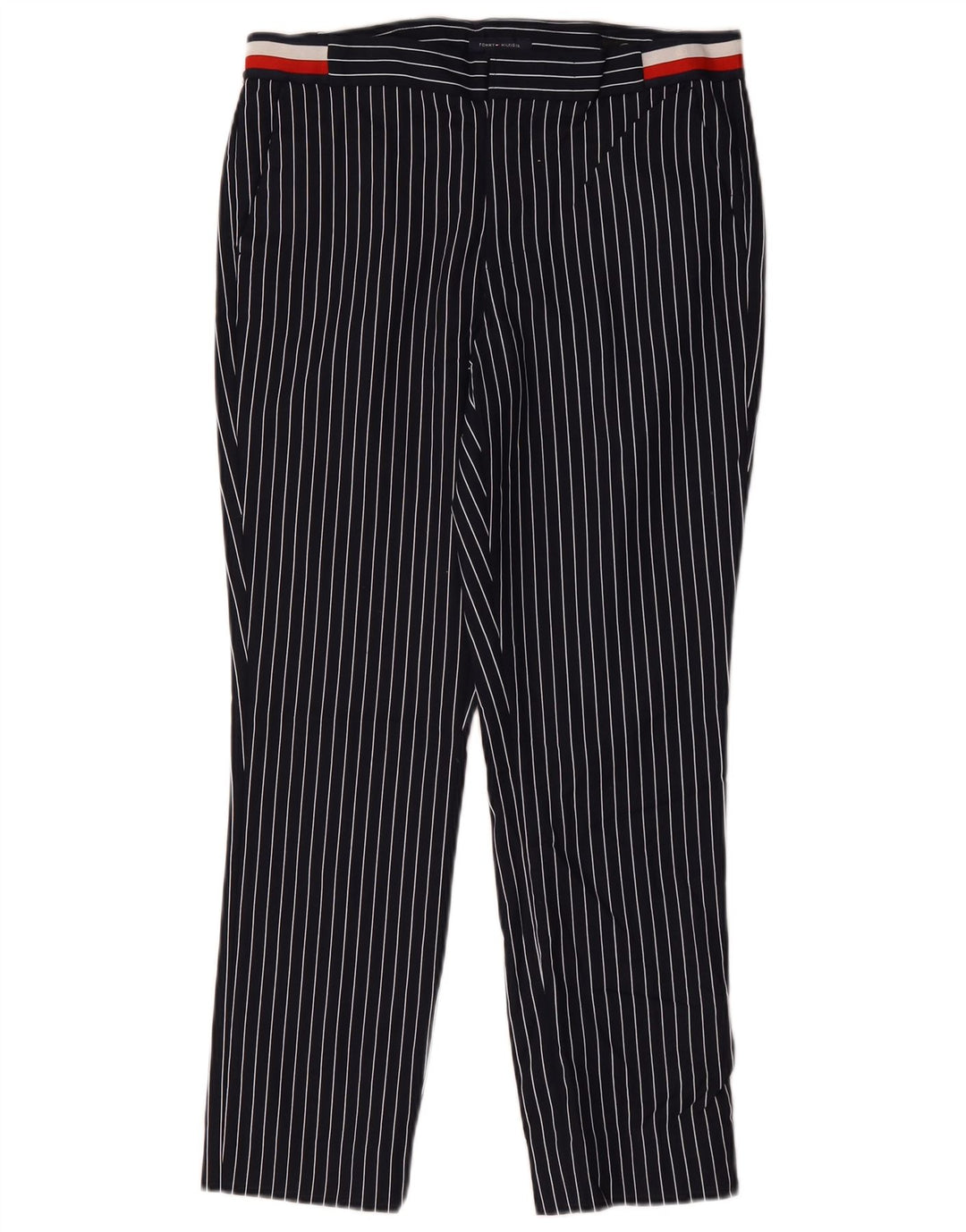 Pantaloni chino da donna Tommy Hilfiger US 8 medi W32 L27 Blu navy