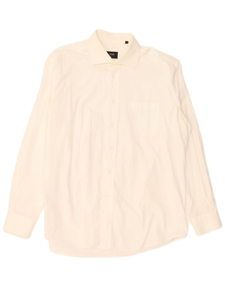 Camicia da uomo Hugo Boss Taglia 44 17 1/2 XL Bianca