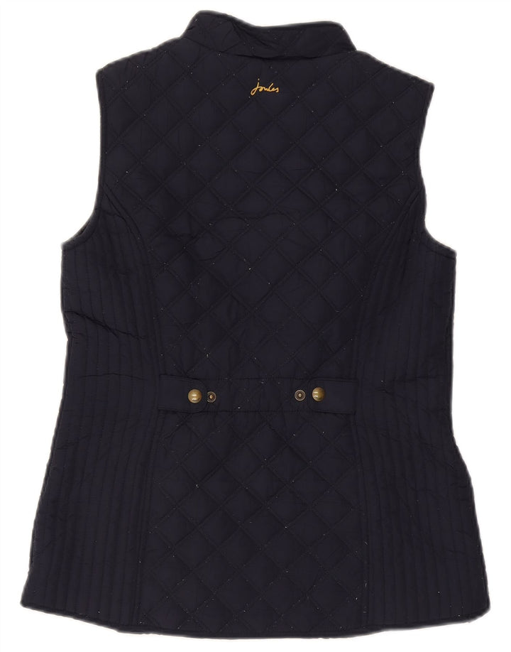Gilet trapuntato da donna Joules UK 10 piccolo poliestere blu navy