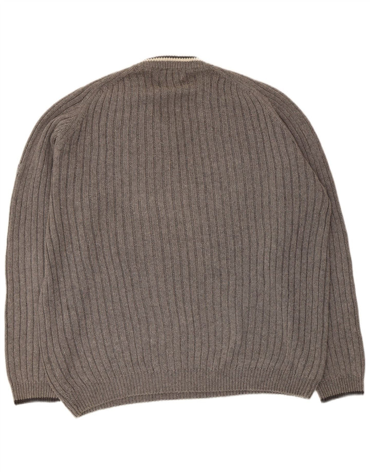 Tom Tailor Maglione da uomo con scollo a V XL Grigio Ramie