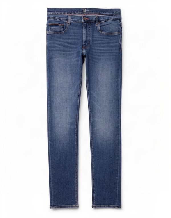 Tommy Hilfiger Uomo Bleecker Slim Jeans W36 L34 Cotone Blu