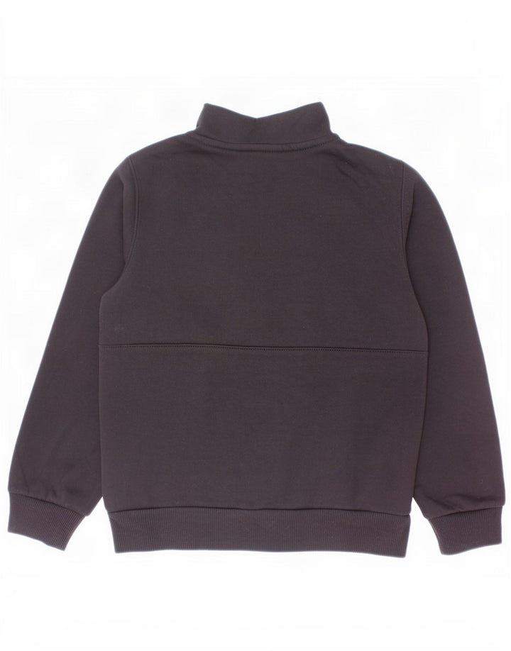 Felpa Nike da bambino con zip e collo, 6-7 anni, grande, in cotone nero