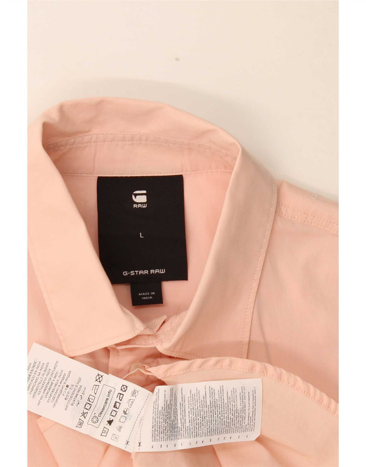 Camicia da donna G-Star UK 16 grande cotone rosa
