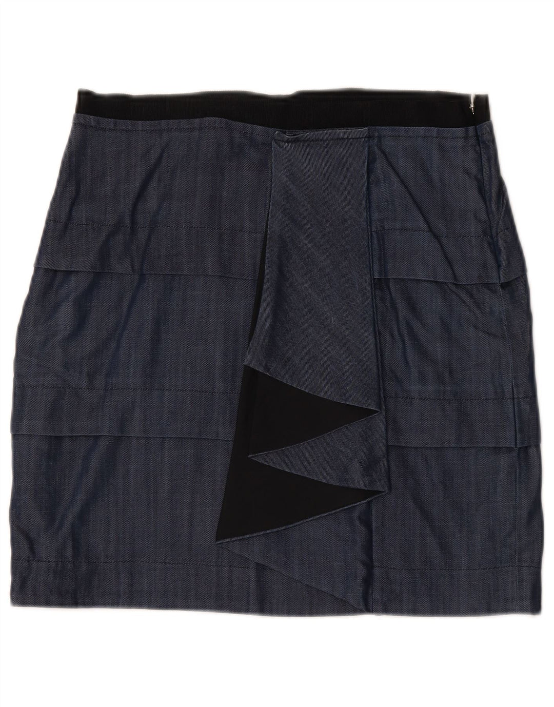 Max&Co. Gonna peplo da donna grande W32 in viscosa blu navy
