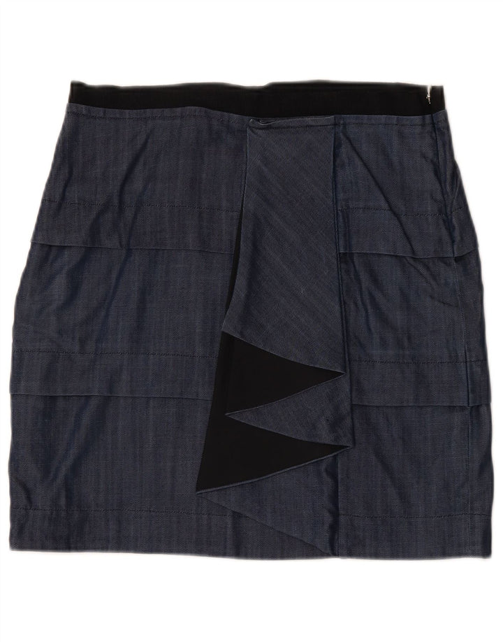 Max&Co. Gonna peplo da donna grande W32 in viscosa blu navy