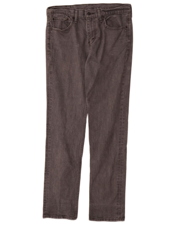 Levi's Uomo 511 Slim Jeans W32 L32 Cotone Grigio