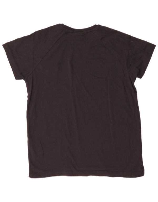 T-shirt grafica da donna Champion Top XL in cotone nero