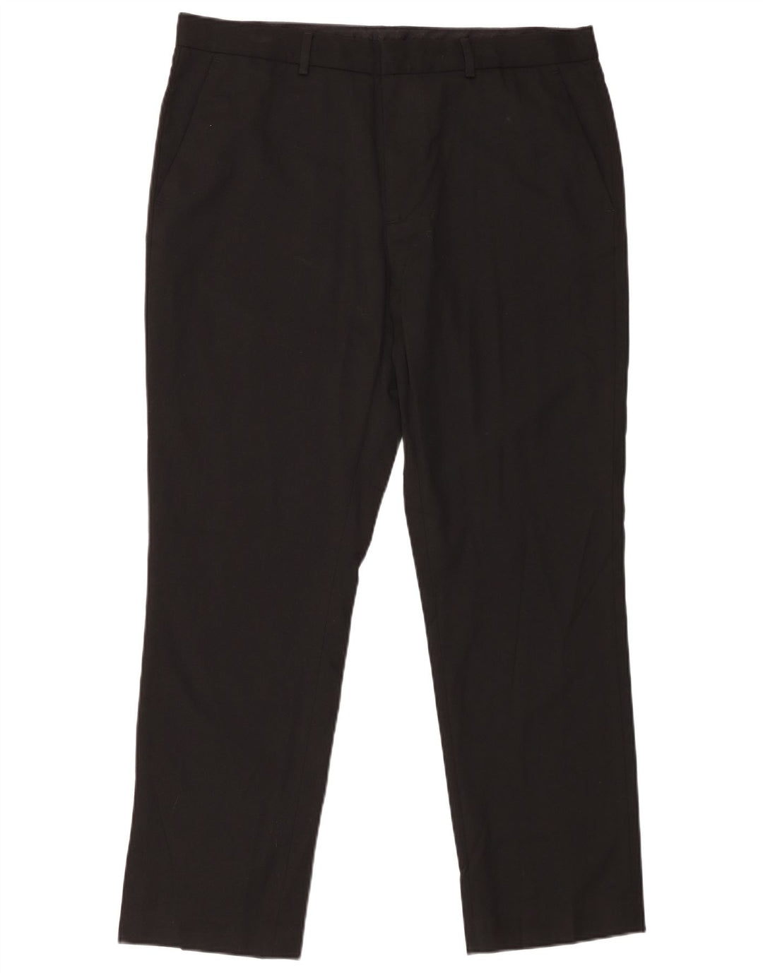 CALVIN KLEIN Pantaloni chino slim da uomo W36 L30 poliestere nero