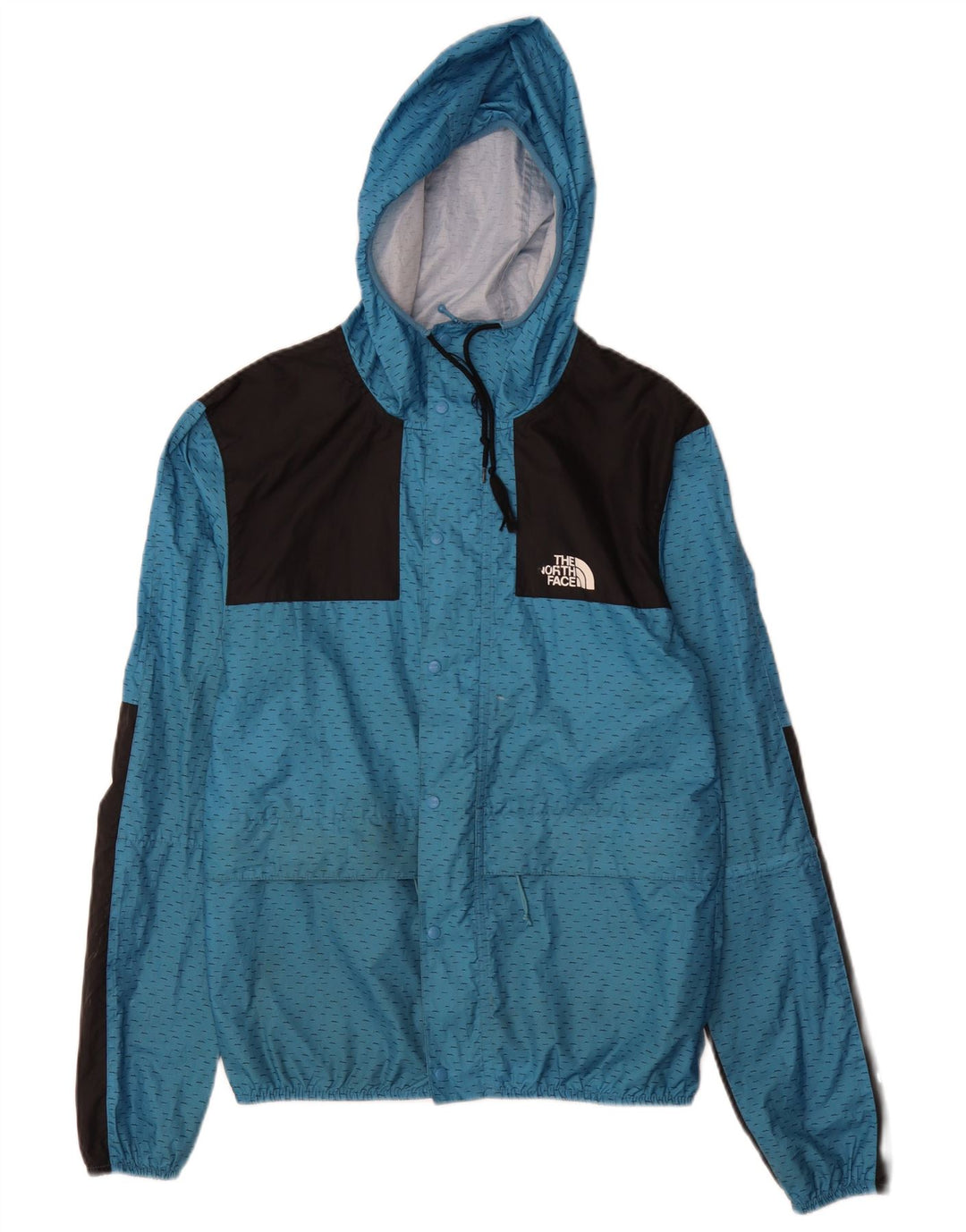 Giacca antipioggia da uomo con cappuccio The North Face piccola blu in poliestere