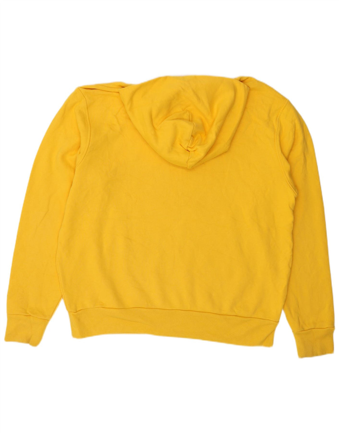Felpa con cappuccio grafica ADIDAS Humanrace da uomo XL in cotone giallo